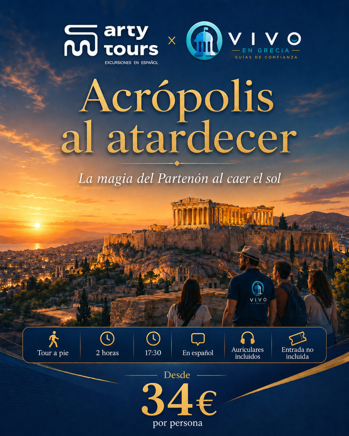 Acrópolis por la tarde